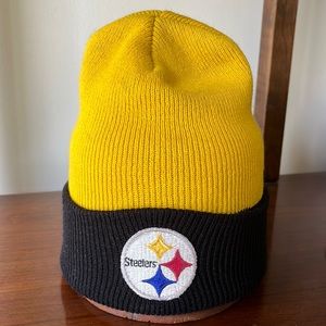 Vintage Pittsburgh Steelers knit winter skull hat